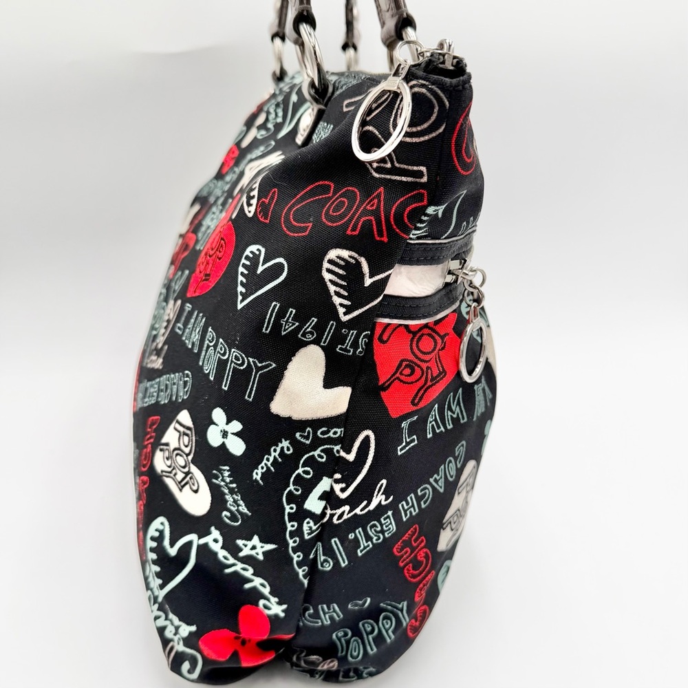 Coach POPPY 2010 Multicolor Graphic Women's Tote Bag - Picture 2 of 13